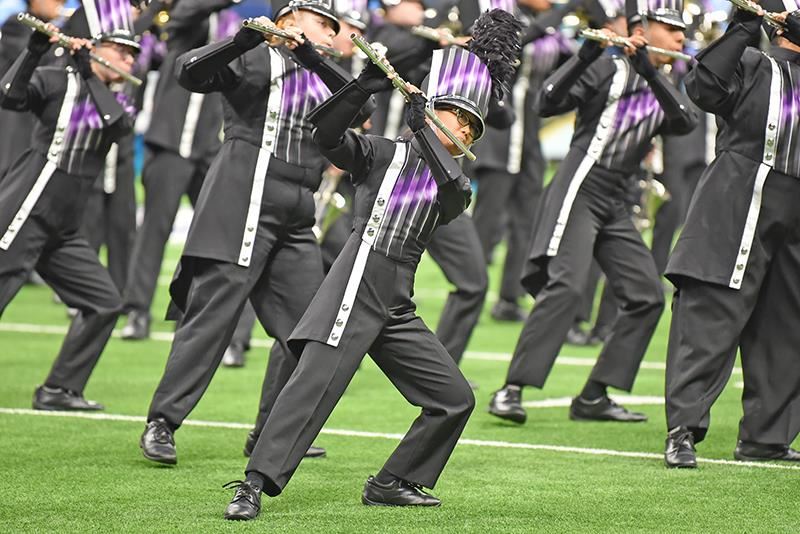 The Jersey Village High School marching band competed for the second time in program history at the State marching contest.